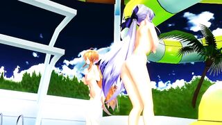【MMD】Haku - Distorted Princess【60fps】【R-18】