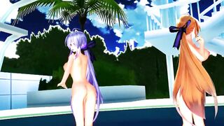 【MMD】Haku - Distorted Princess【60fps】【R-18】