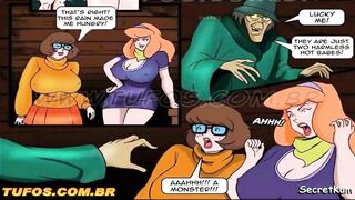 Scooby-Doo - Stuck in mud - Shaggy threesome with Velma and Daphne