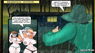 Scooby-Doo - Stuck in mud - Shaggy threesome with Velma and Daphne