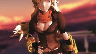 【MMD】Yang Xiao Long Burn it up【R-18】
