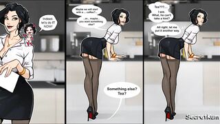 Korra and Asami - Office Story part 1 - The new employee fucks his boss at the job Interview