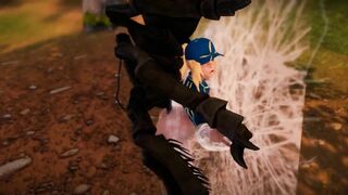 Mysterious Heroine Mushikan Conceived Green Forest Fucked by Robot 3D Hentai NSFW NTR Part 9