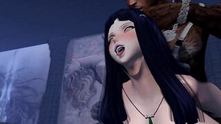 Secondlife | Hinata insane Titfuck & And Penetration Cosplay With BBC