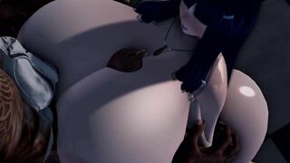 Secondlife | Hinata insane Titfuck & And Penetration Cosplay With BBC