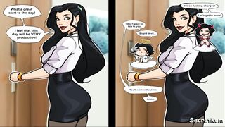 Korra and Asami - Office Story part 2 - First Time Lesbian Fuck at work