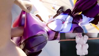 The guy passionately fucks an artificial vagina under porn Overwatch