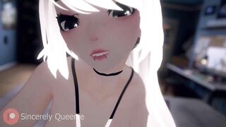 ASMR - VRChat Stepsister rides your dick and moans into your ear