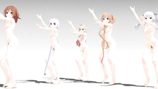 【MMD】Pump long type - Kimagure Mercy【R-18】