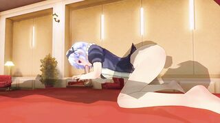 3D HENTAI Maid fucks in 69 position