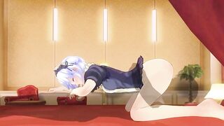 3D HENTAI Maid fucks in 69 position