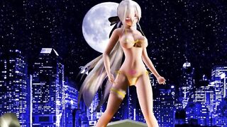 【MMD】Haku-sans body to body【R-18】