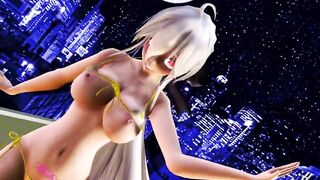 【MMD】Haku-sans body to body【R-18】