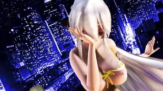 【MMD】Haku-sans body to body【R-18】