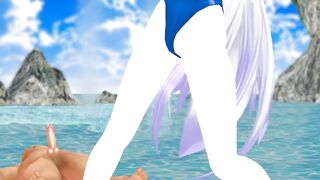 【SEX-MMD】Haku Erotic Donut Hole【R-18】