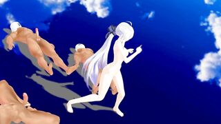 【SEX-MMD】Haku Erotic Donut Hole【R-18】