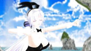 【SEX-MMD】Haku Erotic Donut Hole【R-18】