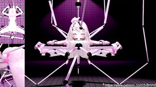 Hololive Sakamata Chloe - Bound Oiled and Fucked by Machines Fucking Machine Bondage BDSM Oil