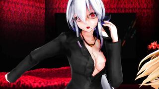 【SEX-MMD】Erotic Haku & Angela【R-18】