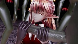 mmd r18 Ecchi Monster DARK SKIN ebony sexy erotic 3d hentai nsfw ntr