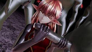 mmd r18 Ecchi Monster DARK SKIN ebony sexy erotic 3d hentai nsfw ntr