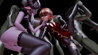 mmd r18 Ecchi Monster DARK SKIN ebony sexy erotic 3d hentai nsfw ntr
