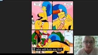 The Simpsons subtitles Симсоны Групповуха Покер Gangbang Poker