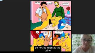 The Simpsons subtitles Симсоны Групповуха Покер Gangbang Poker