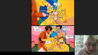 The Simpsons subtitles Симсоны Групповуха Покер Gangbang Poker