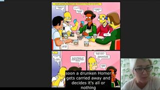 The Simpsons subtitles Симсоны Групповуха Покер Gangbang Poker