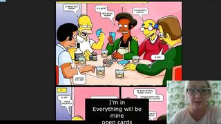 The Simpsons subtitles Симсоны Групповуха Покер Gangbang Poker