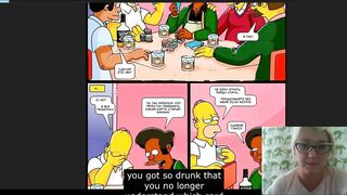The Simpsons subtitles Симсоны Групповуха Покер Gangbang Poker