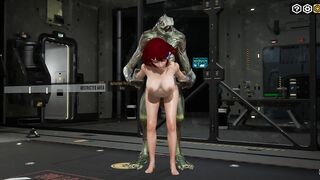 BIG MONSTER. SEX WITH A TEEN. Kink, fetish, bdsm, rough sex, hardcore, teens, small tits, big cock.
