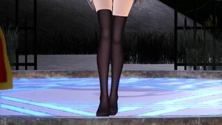 【MMD】Isokaze Hamakaze Urakaze Happy Halloween【R-18】