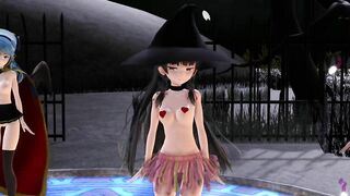 【MMD】Isokaze Hamakaze Urakaze Happy Halloween【R-18】