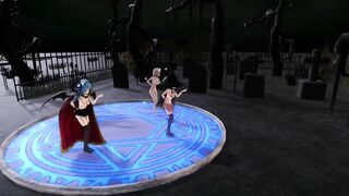 【MMD】Isokaze Hamakaze Urakaze Happy Halloween【R-18】