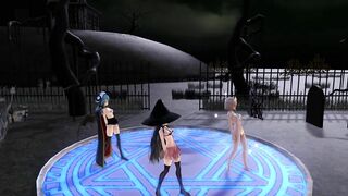 【MMD】Isokaze Hamakaze Urakaze Happy Halloween【R-18】