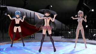 【MMD】Isokaze Hamakaze Urakaze Happy Halloween【R-18】