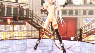 【MMD】Donut Hole with Alice [Upd1-Nopan-Add tail]【R-18】