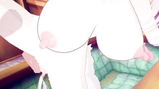 【Vtuber 獅白ぼたん】獅白ぼたんがバックでセックスするだけLoop3