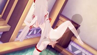 【Vtuber 赤井はあと】赤井はあとがバックでセックスするだけLoop4