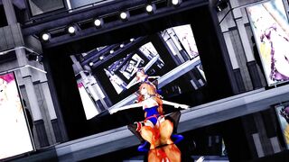 【SEX-MMD】Purple cosplay Gokuraku Jodo【R-18】