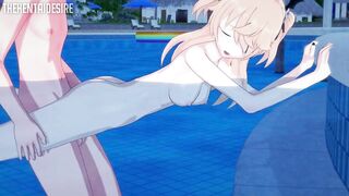 FISCHL FUCKED IN THE POOL HENTAI GENSHIN IMPACT