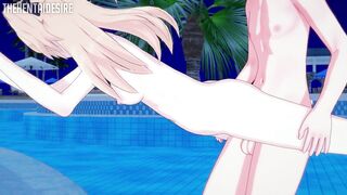 FISCHL FUCKED IN THE POOL HENTAI GENSHIN IMPACT