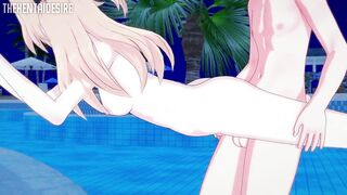 FISCHL FUCKED IN THE POOL HENTAI GENSHIN IMPACT