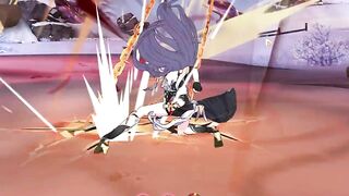 Fu Hua Herrscher of Sentience ryona (chinese) リョナ - 良娜 - 료나 - Honkai Impact 3rd 本海冲击3