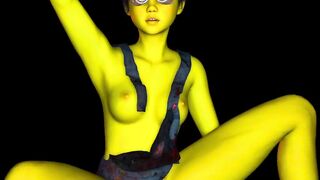 Cosplay Minion Babe Takes Big Dick
