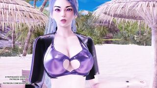 [MMD] Girl's Generation - Holiday Ahri Kaisa Hot Kpop Dance League of Legends