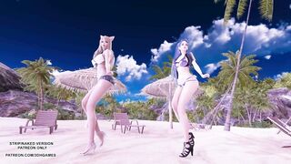 [MMD] Girl's Generation - Holiday Ahri Kaisa Hot Kpop Dance League of Legends