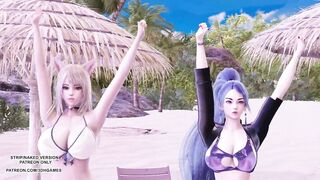 [MMD] Girl's Generation - Holiday Ahri Kaisa Hot Kpop Dance League of Legends